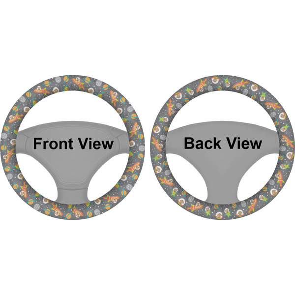 Space Explorer Steering Wheel Cover- Front and Back