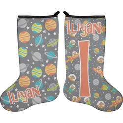 Space Explorer Holiday Stocking - Double-Sided - Neoprene (Personalized)