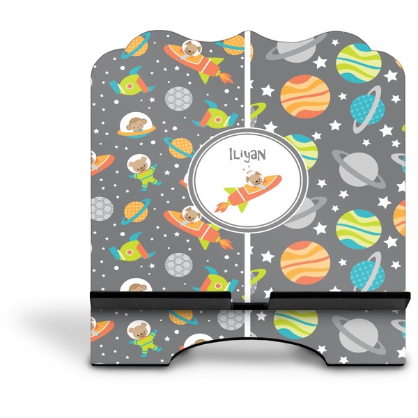 Space Explorer Stylized Tablet Stand - Front without iPad