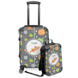 Space Explorer Kids 2-Piece Luggage Set - Suitcase & Backpack (Personalized)
