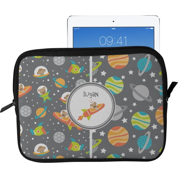 Custom Space Explorer Tablet Case / Sleeve - Large (Personalized)