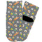 Space Explorer Toddler Ankle Socks - Single Pair - Front and Back