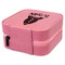 Space Explorer Travel Jewelry Boxes - Leather - Pink - View from Rear