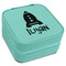 Space Explorer Travel Jewelry Box - Teal Leather (Personalized)