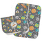 Space Explorer Burp Cloths - Fleece - Set of 2 w/ Name or Text