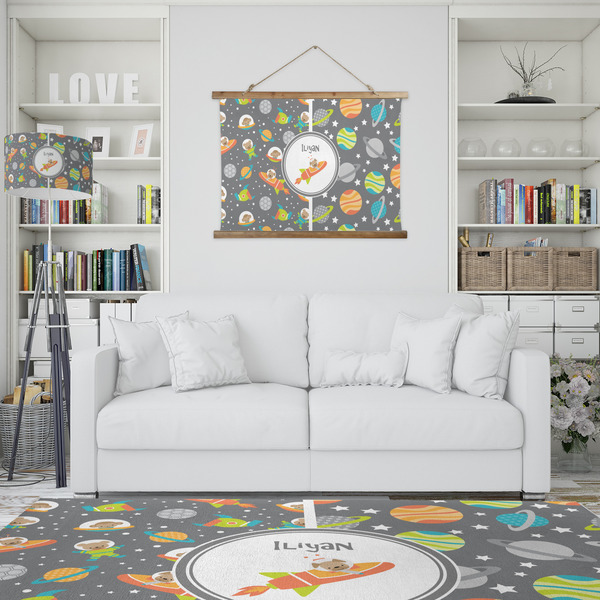 Space Explorer Wall Hanging Tapestry - IN CONTEXT