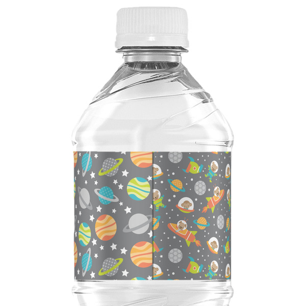 Space Explorer Water Bottle Label - Back View