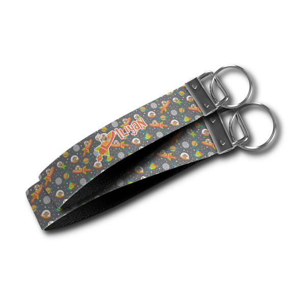 Space Explorer Webbing Keychain FOBs - Size Comparison