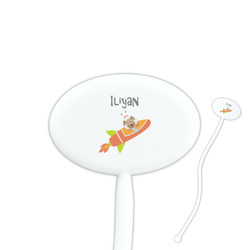 Space Explorer Oval Plastic Stir Sticks (Personalized)