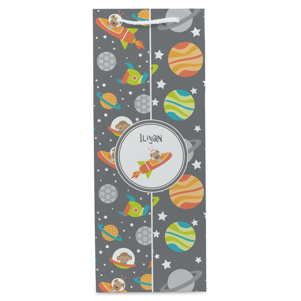 Space Explorer Wine Gift Bag - Gloss - Front