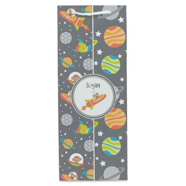 Space Explorer Wine Gift Bag - Matte - Front