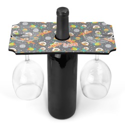 Space Explorer Wine Bottle & Glass Holder (Personalized)