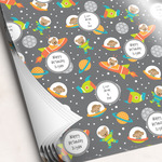Space Explorer Wrapping Paper Sheets - Single-Sided - 20" x 28" (Personalized)