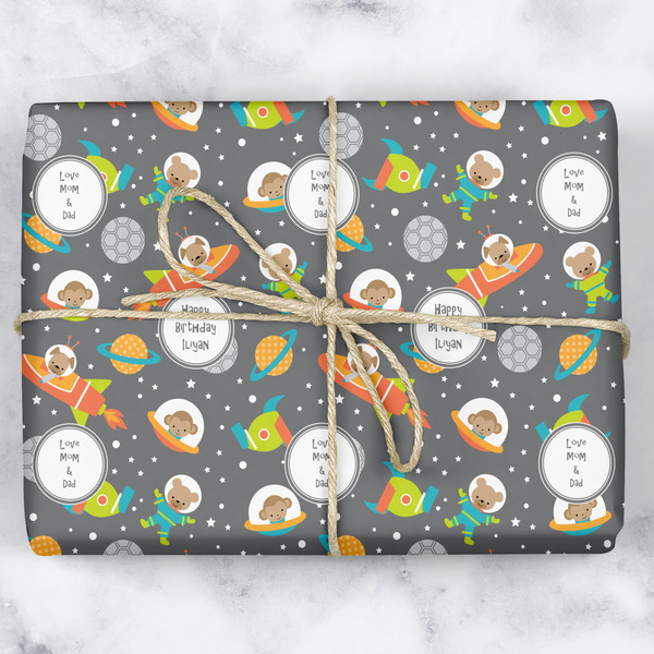 Custom Space Explorer Wrapping Paper (Personalized)