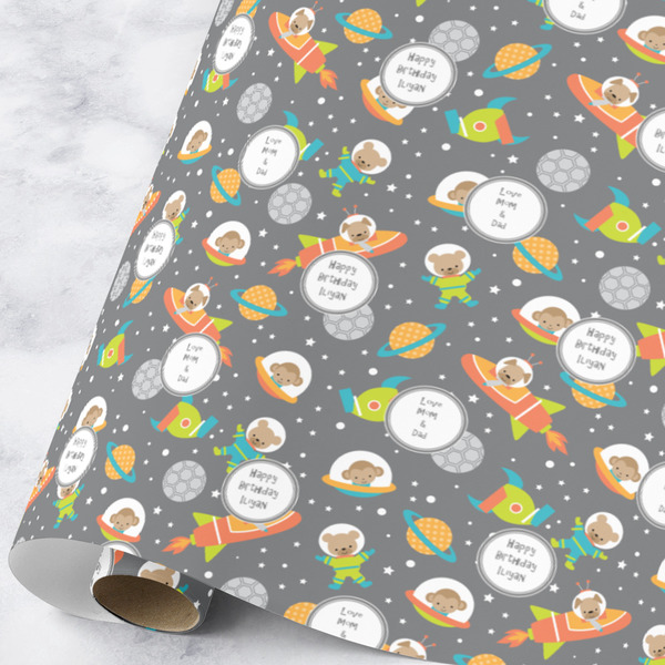 Custom Space Explorer Wrapping Paper Roll - Large (Personalized)