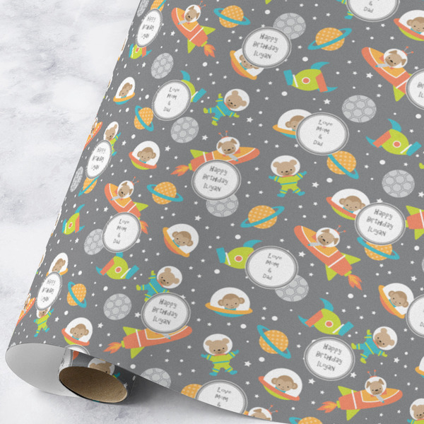 Custom Space Explorer Wrapping Paper Roll - Large - Matte (Personalized)