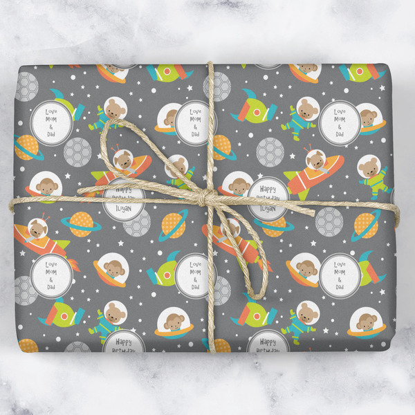 Space Explorer Wrapping Paper Roll - Matte - Wrapped Box