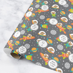 Space Explorer Wrapping Paper Roll - Medium (Personalized)