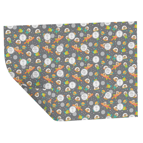 Custom Space Explorer Wrapping Paper Sheets - Double-Sided - 20" x 28" (Personalized)