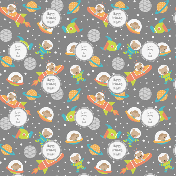 Space Explorer Wrapping Paper Square
