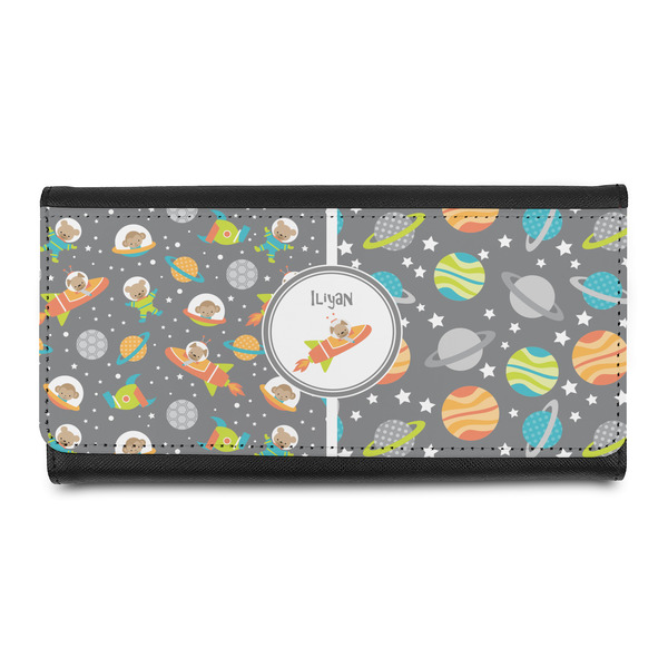 Custom Space Explorer Leatherette Ladies Wallet (Personalized)