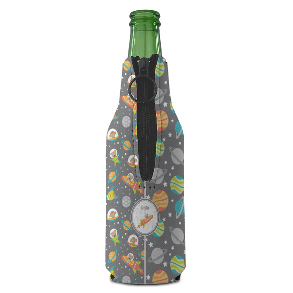 Space Explorer Zipper Bottle Cooler - BACK (bottle)