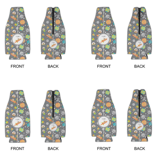 Space Explorer Zipper Bottle Cooler - Set of 4 - APPROVAL