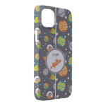 Space Explorer iPhone Case - Plastic - iPhone 14 Plus (Personalized)
