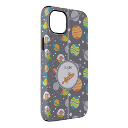 Space Explorer iPhone Case - Rubber Lined - iPhone 14 Plus (Personalized)