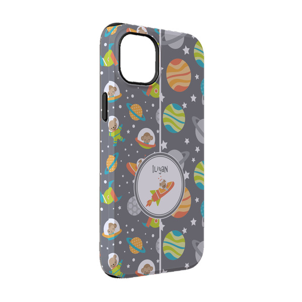 Custom Space Explorer iPhone Case - Rubber Lined - iPhone 14 Pro (Personalized)