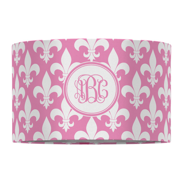 Fleur De Lis 12" Drum Lampshade - FRONT (Fabric)