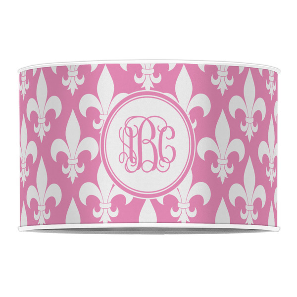 Fleur De Lis 12" Drum Lampshade - FRONT (Poly Film)