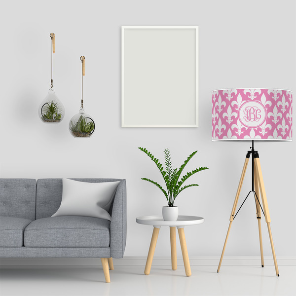 Fleur De Lis 12" Drum Lampshade - LIFESTYLE