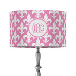Fleur De Lis 12" Drum Lamp Shade - Fabric (Personalized)