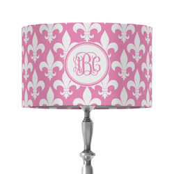 Fleur De Lis 12" Drum Lamp Shade - Fabric (Personalized)