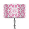Fleur De Lis 12" Drum Lampshade - ON STAND (Fabric)