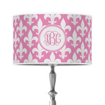 Fleur De Lis 12" Drum Lamp Shade - Poly-film (Personalized)
