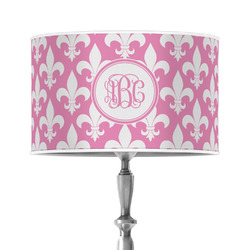 Fleur De Lis 12" Drum Lamp Shade - Poly-film (Personalized)