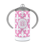 Fleur De Lis 12 oz Stainless Steel Sippy Cup (Personalized)