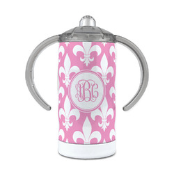 Fleur De Lis 12 oz Stainless Steel Sippy Cup (Personalized)
