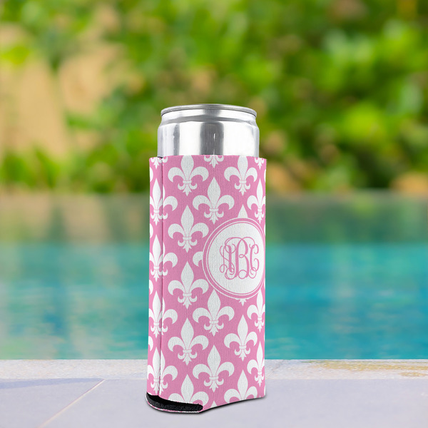 Fleur De Lis Can Cooler - Tall 12oz - In Context