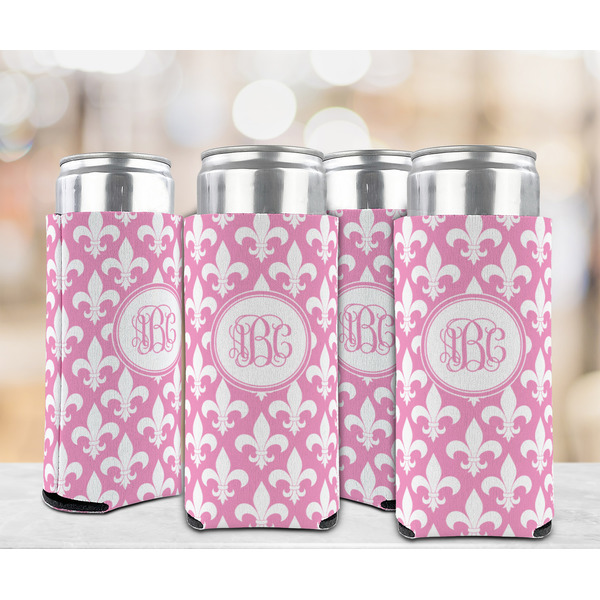 Fleur De Lis 12oz Tall Can Sleeve - Set of 4 - LIFESTYLE