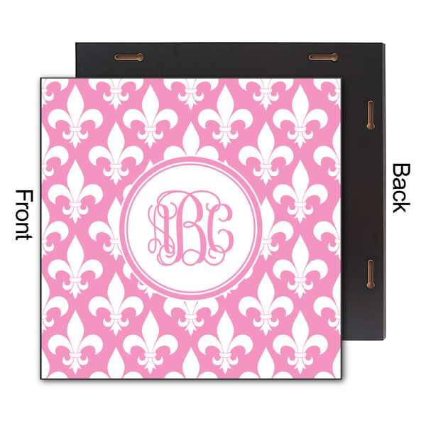 Fleur De Lis 12x12 Wood Print - Front & Back View