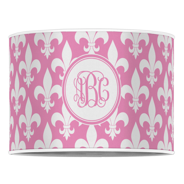 Fleur De Lis 16" Drum Lampshade - FRONT (Poly Film)