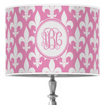 Fleur De Lis 16" Drum Lamp Shade - Poly-film (Personalized)