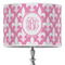 Fleur De Lis 16" Drum Lampshade - ON STAND (Poly Film)