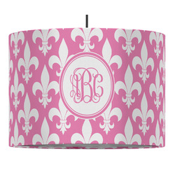 Fleur De Lis Drum Pendant Lamp (Personalized)
