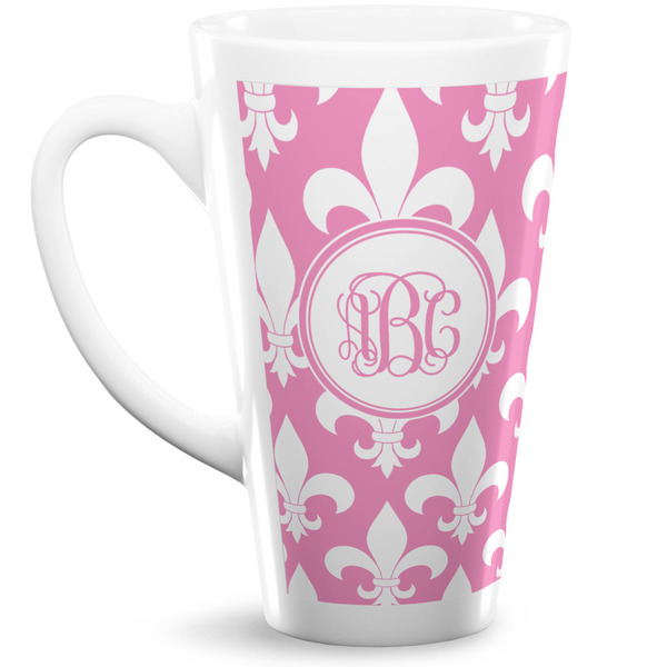 Custom Fleur De Lis Latte Mug (Personalized)