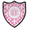 Fleur De Lis Iron On Shield Patch B w/ Monogram