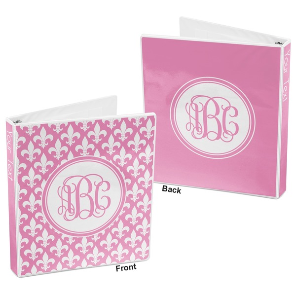 Fleur De Lis 3-Ring Binder Front and Back